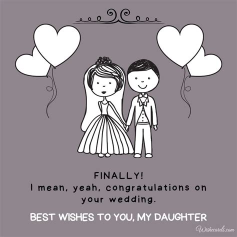 Wedding Cards For Daughter With Best Wishes From Dad And Mom