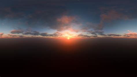 Premium Photo | HDRI of scenic sunset sky over ocean