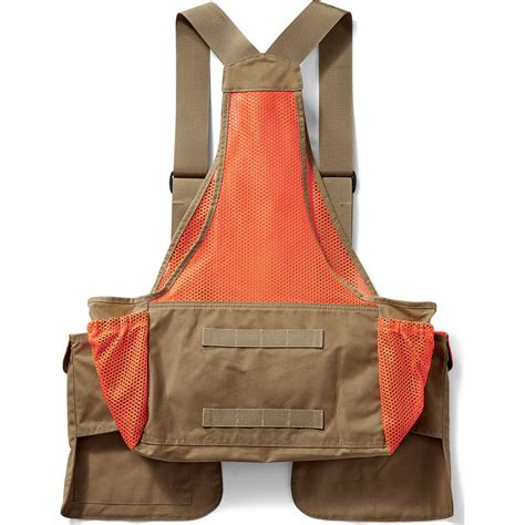 Filson Men's Mesh Game Bag | Dark Tan/Blaze Orange - Sportique