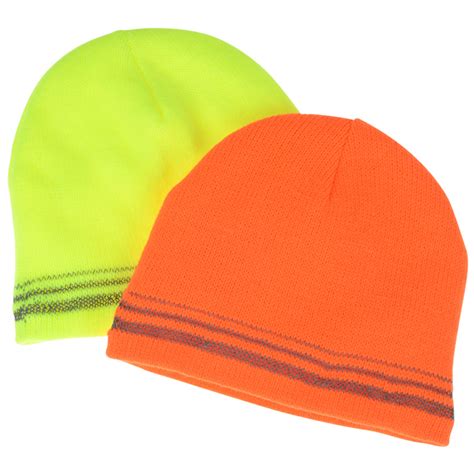 Vivid Knit Beanie with Reflective Stripes 158475 : 4imprint.com