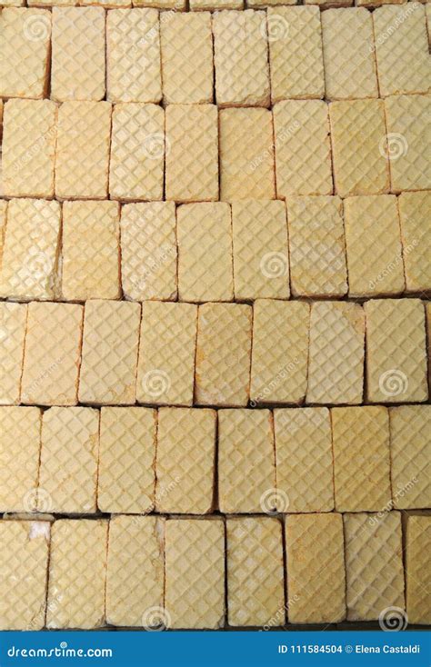 Wafer biscuits stock photo. Image of decoration, brown - 111584504