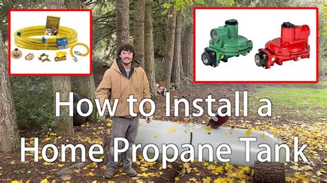 Home Propane Tank Install - YouTube