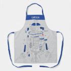 R2-D2 Exploded View Drawing Apron | Zazzle