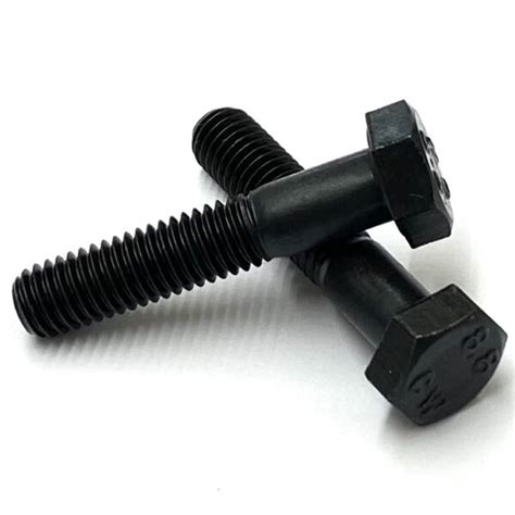 M24 x 65mm Hexagon Head Bolts Part Threaded Self Colour Grade 8.8 DIN ...