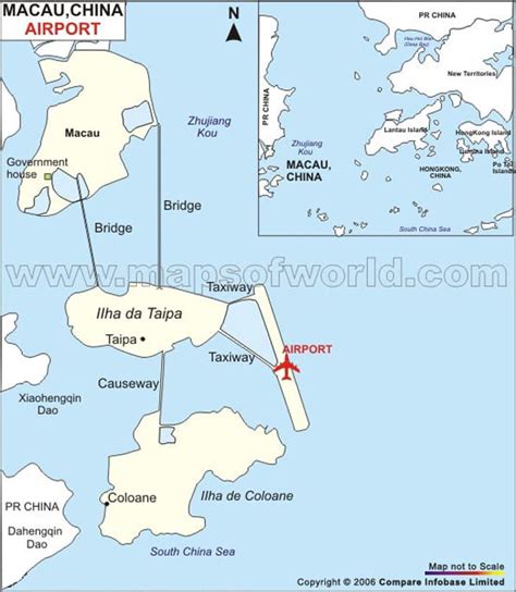 Airports in Macau, Macau Airports Map