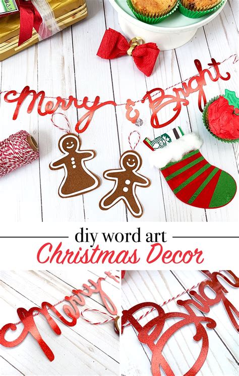 Easy Holiday Word Art Decor - 100 Directions