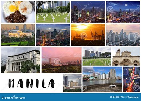 Manila postcard stock photo. Image of city, photograph - 265169776