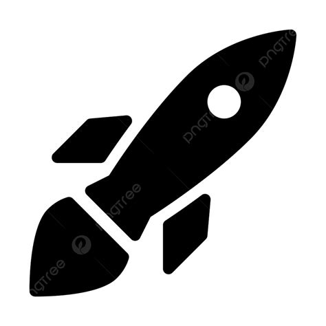 Rocket Launch Silhouette Transparent Background, Flying Rocket Launch Missile Spacecraft ...