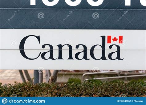 Canada Government Sign View Editorial Photography - Image of color ...