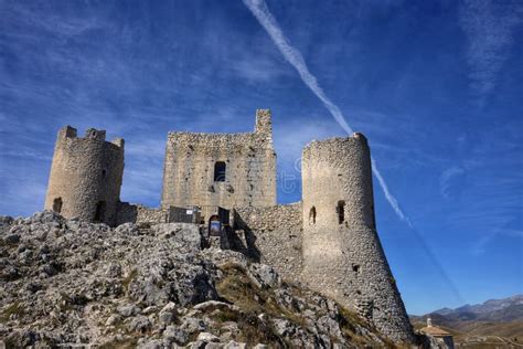 Castle of Rocca Di Calascio Stock Image - Image of medieval, rock: 127769135