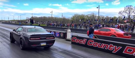 Dodge Demon vs. Dodge Demon Drag Race Brings a Surprise - autoevolution