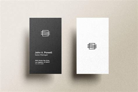 Free PSD | Vertical business card mockup