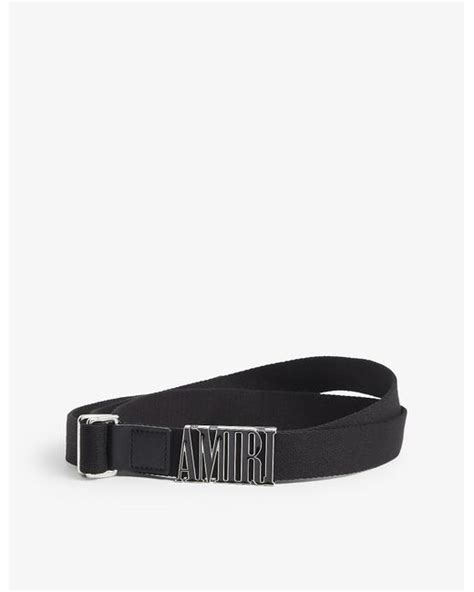 Amiri Skater Logo-buckle Woven Belt in Black for Men | Lyst UK