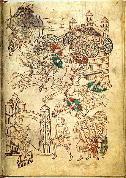 The Maccabees vs. the troops of Antiochus IV. 12th c Source unknown. | Leiden, Maccabees, Book ...