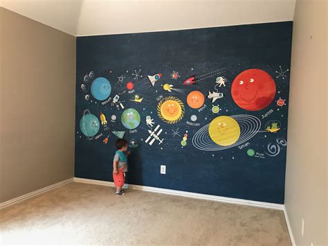 Boys Bedroom Ideas | Space Wall Murals | Kids Bedroom Ideas in 2020 | Kids wall murals, Boys ...