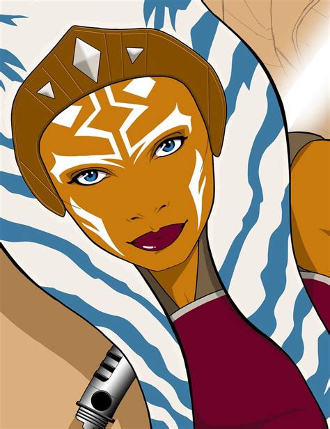 Rosario Dawson Art Ahsoka Tano Art Star Wars Art Print - Etsy | Star ...