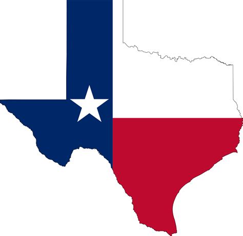 Texas Flag Map