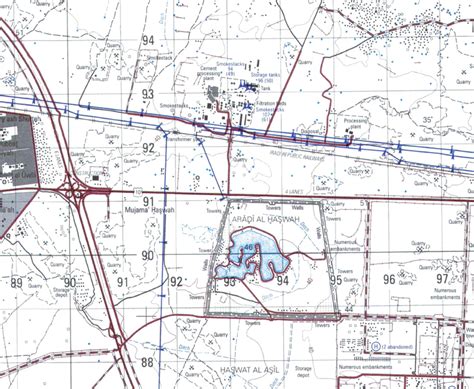 Fallujah, Iraq City Topographical Map – Battle Archives