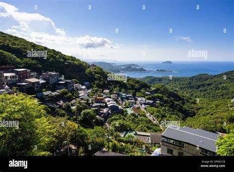 Taiwan Jiufen village on the mountain Stock Photo - Alamy