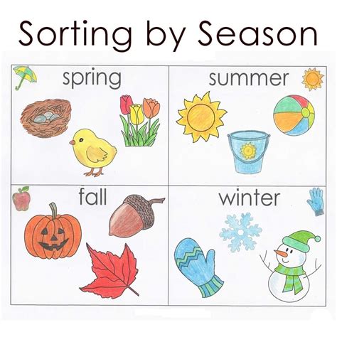 4 Seasons Worksheet