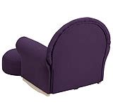 Kids Fabric Purple Rocking Chair and Footstool