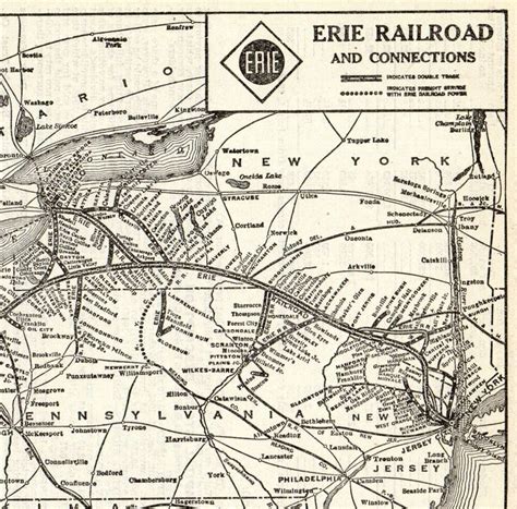 an old map of the railroad system