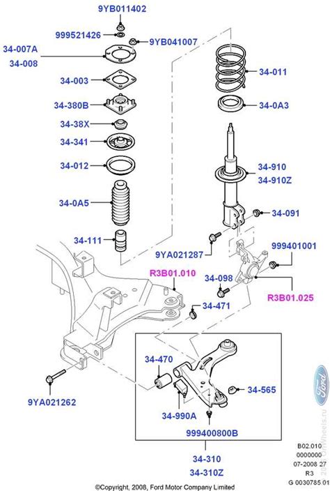 Explore the 2005 Ford Escape Suspension Parts Diagram