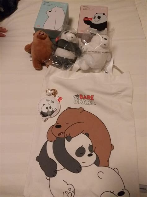 Stumbled upon We bare bears merchandise in Beijing, couldnt help buying some : r/webarebears