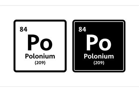 Polonium Symbol. Chemical Element of the Graphic by DG-Studio · Creative Fabrica