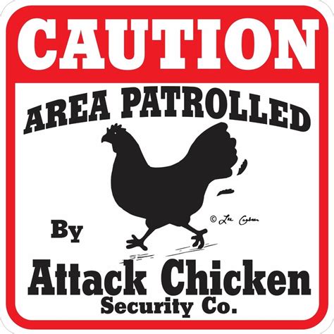 Funny Chicken Signs - Free Hen House Plans!