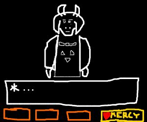 Undertale mercy button - Drawception