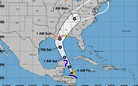 Tropical Storm Nate path, track suggests will hit U.S. as hurricane ...