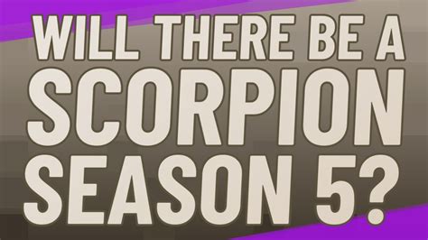 Will there be a scorpion season 5? - YouTube