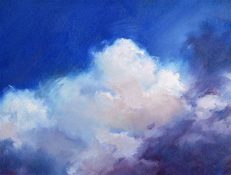 Wolken Malerei Cloudscape Kunst große Wand Kunst Landschaft | Etsy