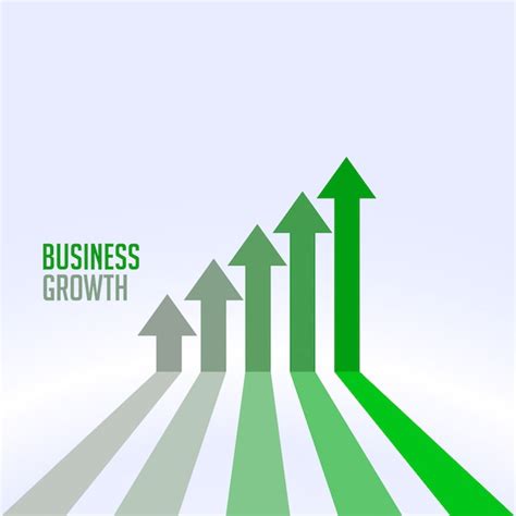 Free Vector | Business success and growth chart arrow concept