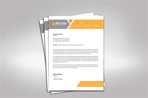 Simple Letterhead Template | Letterhead template, Letterhead, Templates