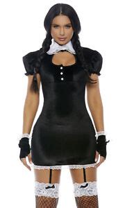 Sexy Forplay Wednesday Addams Family Black Dress Costume 559618 | eBay