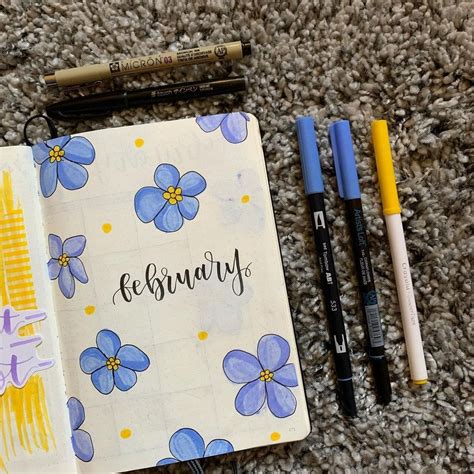 40+ Interesting February Bullet Journal Ideas For This