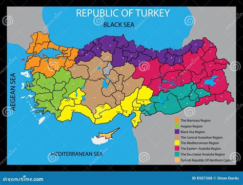 Vector Map Of Turkey Country Royalty Free Stock Photos - Image: 8507368