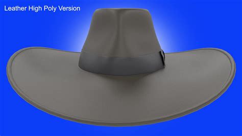 Indiana Jones Style Fedora V02 - 3D Model by Figster