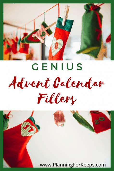 Advent Calendar Fillers - planningforkeeps.com