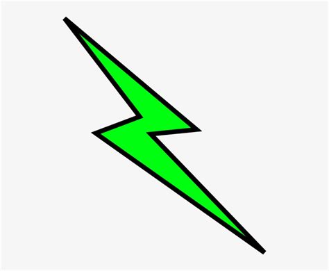 Green Lighting Bolt - Green Lightning Bolt Transparent PNG - 510x595 ...