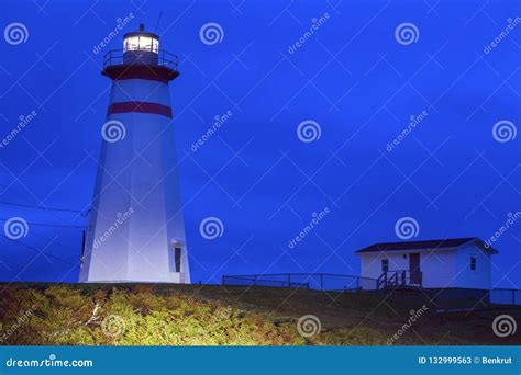 Cape Ray Lighthouse, Newfoundland Stock Image - Image of shore, island ...