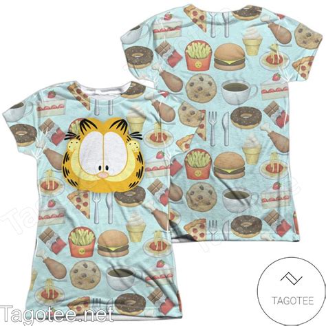 Garfield Cat Food All Over Print Shirts - Tagotee