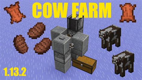 Minecraft | Automatic Cow Farm (Version 1.13.2) - YouTube