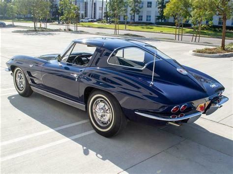 1963 Daytona Blue Corvette Split Window, Factory AC, Build Sheet, Duntov Award for sale ...