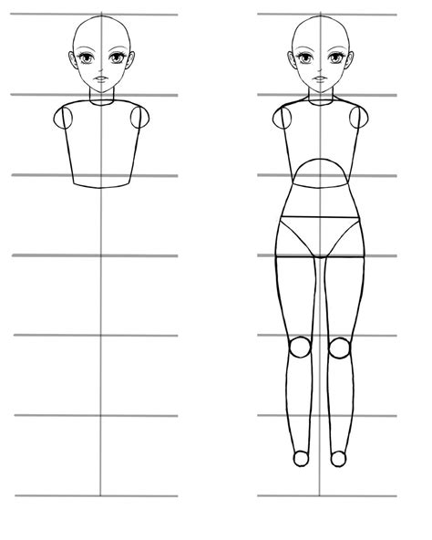 How To Draw Anime Style Characters With The Correct Proportions And ...