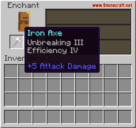 Enchanted Iron Axe - Wiki Guide - 9Minecraft.Net