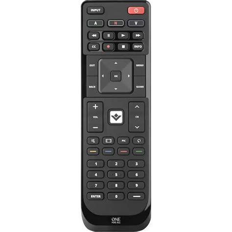 One For All Replacement Remote for Vizio TV's URC1823 - The Home Depot