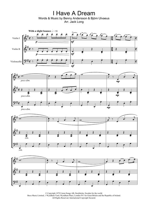 ABBA - I Have A Dream at Stanton's Sheet Music